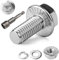 TXXATX 12 Stück M6x16mm Sechskantschrauben m6 Schrauben Set Edelstahl A2 70 Vollgewinde Außensechskan Flanschmuttern Federringe Unterlegscheiben Magnete Sechskant Stecknuss für Bauwesen Maschinen