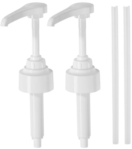 IKOPFLN 2er Set Siruppumpe für Monin Sirup 0,7/1,0 Liter Glas Flasche Dosierpumpe für 10ml ,für das Steigrohr der Pumpe