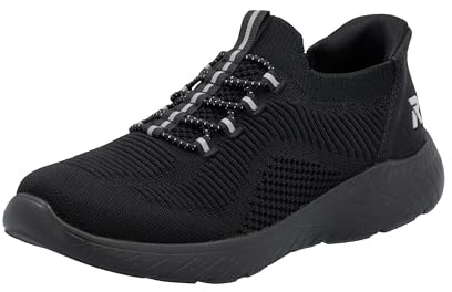 Rieker Femme M5066 Mocassin, Noir, 38 EU