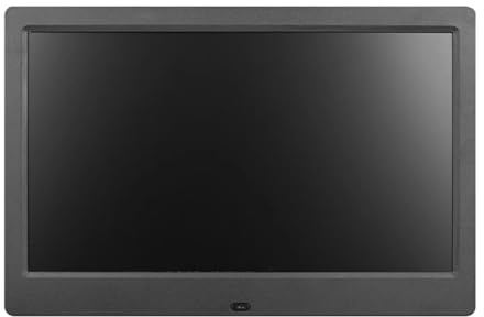 Cadre Photo numérique avec prévisions météorologiques, écran couleur Intelligent, calendrier perpétuel, réveil, calendrier, température et humidité(10 Inches Black)