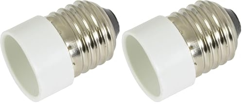 Lyyt | Lamp Socket Converter | E27 to E14 Fitting | Edison E27 to Edison E14 Adapter | Light Bulb Socket Converter | Lamp Bulb Adapter for LED, Halogen, CFL | UK Standard (Pack of 2)