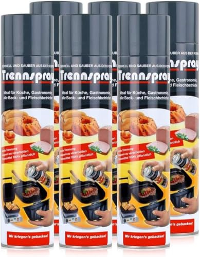 6 x 600ml Boyens Back Trennspray Grillspray - Zum Grillen, Braten & Backen, AirFryer - Antihaftspray, Non Stick Spray für Grillroste, Waffeleisen und Teppenyaki Grills, Kontaktgrill nur für Gewerbe