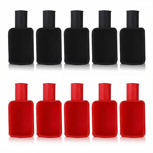 Wellrun 10 Pcs Battery Terminal Covers,Positive Negative Insulating Caps,Soft Rubber Protective Sleeve,Battery Terminal Protector for Car,Motorcycle,Tractor