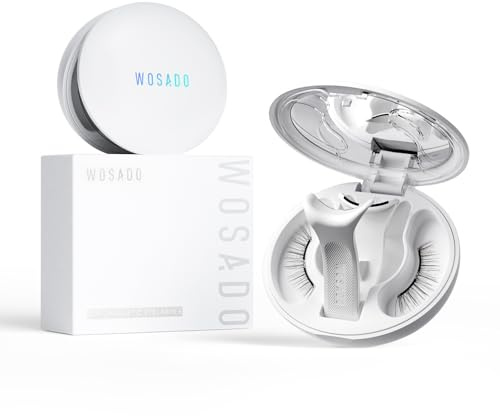 WOSADO Soft Magnetic Eyelashes Kit with Applicator [No.3 Silky Black II Extra], Reusable Glue-free Wispy Magnetic Lashes, Cruelty-free False Lashes, Waterproof, Lightweight Official Store