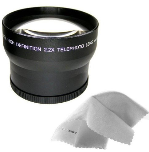 Digital Nc 2.2X High Definition Telephoto Lens Compatible with Sony Cybershot DSC-HX1 is + Lens Adapter