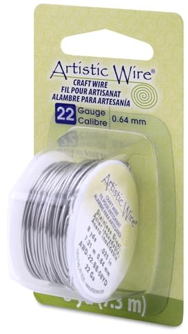 Artistic Wire, 22 Gauge Stainless Steel Craft Wire, 8 yd