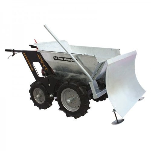 PowerBoss Mini-Dumper per carriola motorizzata, 85 x 56 cm, Spazzaneve in Metallo Argento