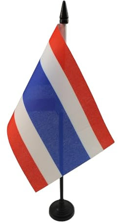 AZ FLAG - Tischflagge Thailand - 15x10 cm - Thailändische Tischfahne 10 x 15 Cm - Flaggen