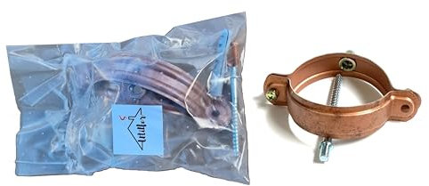 UTILFER Collare Murale Alluminio Effetto Roof Rame Grondaia Gronda Diametro 80 O 100, 100