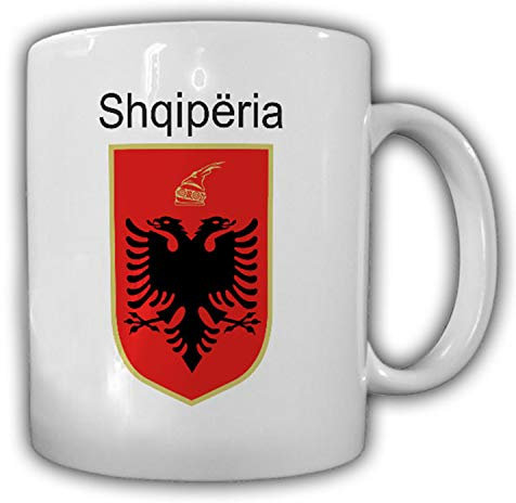 Republik Albanien Republika e Shqipërisë Flagge Fahne Wappen - Tasse #13280