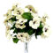 htmeing 43,2 cm Künstliche Stiefmütterchen Blumen Home Office Hochzeit Dekoration weiß