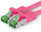 1aTTack.de 25 M Cat.7 Netzwerk-Kabel 1 Stück Cat7 Patch-Kabel Lan-Kabel Ethernet RJ45 10 Gbit/s (Alle Internetgeschwindigkeiten) Magenta 25 Meter