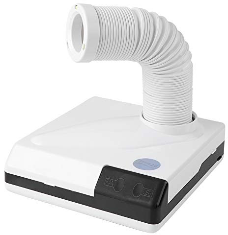 Aspirateur de table de 60 W pour ongles, aspirateur à poussière d'ongles, avec puissance puissante, pour manucure et pédicure (blanc)