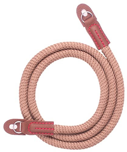 VKO Camera Strap, Soft Camera Strap Neck Shoulder Strap for Mirrorless DSLR SLR Camera 100cm Brown
