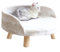 PJDDP Erhöhte Cat Betten Cat Hammock Cat Decke Weicher Plüsch-Bett Aus Holz Abnehmbare Frame Square Hanging Cat Sofa Haustier Möbel Waschbar Kaninchen-Katzen-Kätzchen Welpen Innen/Außen