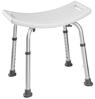 Vendeur pro Tabouret de Douche Incurvé Réglable en Hauteur, Chaise de Douche Stable et Sécurité, Tabouret Salle de Bain pour Les Personnes Handicapées, âgées et Femmes Enceintes