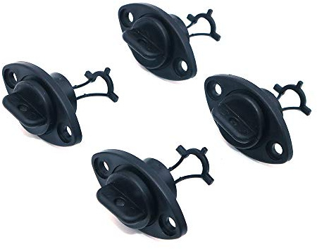 Namvo 4 juegos de accesorios de canoa profesional universal impermeable tapón tapón con tornillos agujero kayak tapones de drenaje