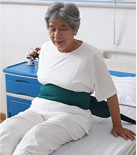 NA Cinturón de sujeción de Cama para Ancianos Cinturones de Transferencia de diseño Fijo de Abdomen Ajustable para Levantar Personas Mayores