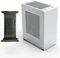 ZZEW A1P Mini-ITX Case, Micro ITX PC Case, Mini Computer Case in Silver Color, Full Aluminum Small Gaming Case with 3.0 Dual Reverse PCI Riser Cable