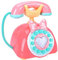 Fenteer Elektronisches Kinder Spieltelefon Kindertelefon Babytelefon Multifunktions Spielzeug, Hellrot