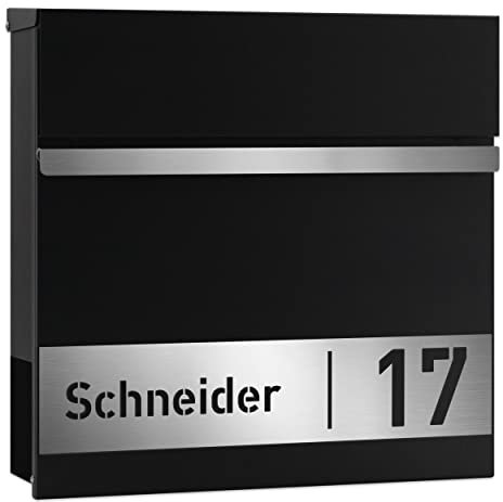 AlbersDesign Briefkasten B3 in schwarz