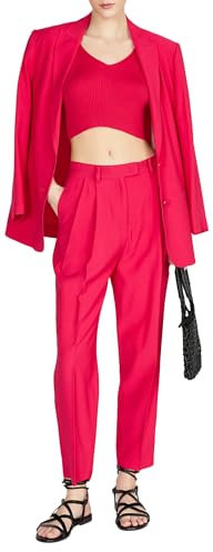 Sisley Pantaloni 4turlf039, Fucsia 39 C, 40 Donna