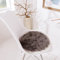 riess-ambiente.de Kuscheliges Kunstfell Mary 34cm grau Faux-Fur runde Sitzauflage