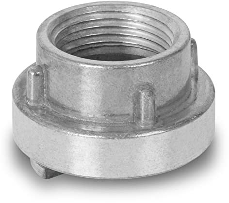 EBERTH 1 Festkupplung mit IG Storz D, Schlauchkupplung 1 Zoll, Durchmesser Innengewinde 33mm, Hochdruckkupplung, Feuerwehrkupplung, Storz Kupplung aus Aluminium inklusive Dichtung, Storz 25-D
