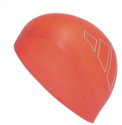 adidas Unisex Adulto Logo Swim Cap, Bright Red/White, One Size