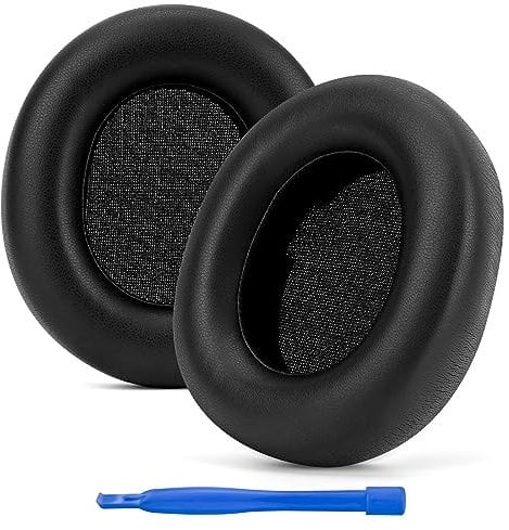Linkidea Replacement Ear Pads for SteelSeries Arctis Nova Pro Wireless Headphones, Headset Earpads (Protein Leather/Black)