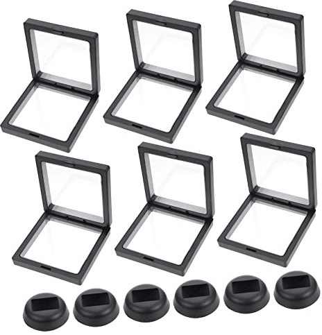 Cabilock 6sätze Schmuckdisplay Mit Transparenten Boxen Für Halsketten Armbänder Und Ringe Kreative Schwebende Präsentationsständer Für Sichere Aufbewahrung Und Präsentation