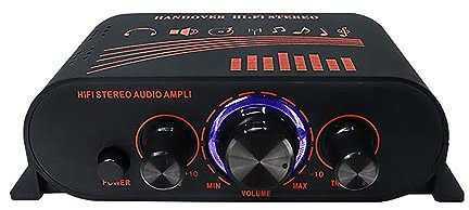 Irfora AK170 Amplificador de potencia de audio compacto amplificador de sonido portátil amplificador de altavoz para coche y hogar