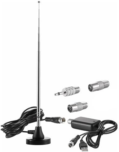 Kit de antena FM para interiores, antena de radio FM con base magnética para radio HD digital interior FM para Yamaha para Pioneer