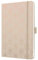 SIGEL JN357 Notizbuch A5 liniert, Tagebuch Jolie, Hardcover, Gummiband, Stifteschlaufe, Einstecktasche, beige, vegan, aus nachhaltigem Papier