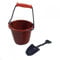 Melody Jane Dolls House Red Tin Bucket & Shovel Spade Miniature Garden Kitchen Accessory