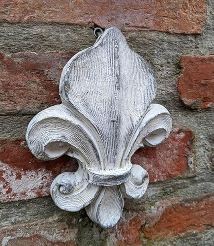 Generisch WANDDEKO Lilie Fleur DE LIS STEINGUSS GARTENDEKO Shabby ANTIK Stil NEU