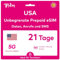USA eSIM 21 Tage. T-Mobile Netzwerk mit Unbegrenzt Highspeed-Daten, Lokale Anrufe und SMS in den USA (Hawaii Inklusive). Erhalte eSIM Am Selben Tag per E-Mail und Beginne Sofort mit der Nutzung!