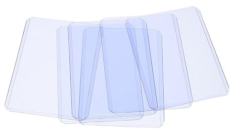 Doppelseitige Kartenhüllen aus Pvc, 50 Stück, Blau
