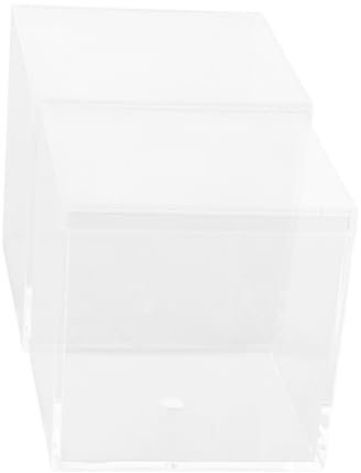 ibasenice 2stücke Acrylbox Transparent Für Puzzlewürfel Kleine Durchsichtige Schmuckaufbewahrungsbox Vitrine Aus Acrylglas Aufbewahrungsbox Mit Deckel Für Spielzeug
