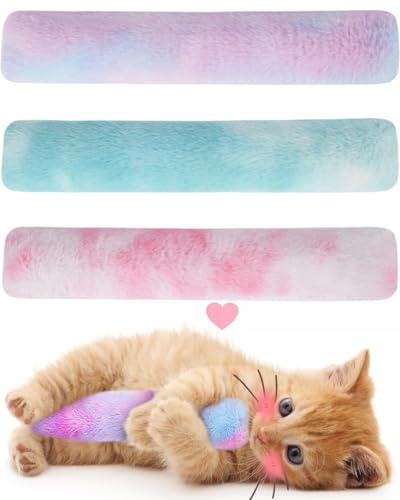 TPZORJX 3 Stück Katzenspielzeug Katzenminze Kissen Katzenminze Spielzeug, Langlebiges Weiches Und Langlebiges Spielzeug für Katzen, interaktives Katzen-Kicker-Spielzeug für Indoor
