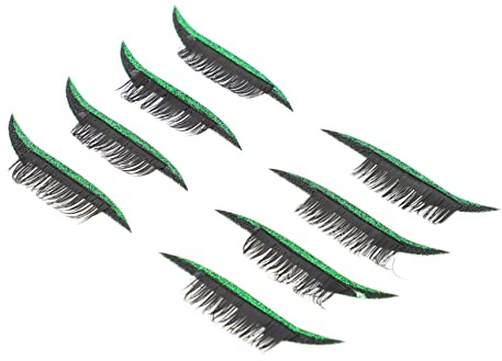 OUNONA Eyeliner Aufkleber Stripes Selbstklebend Wasserfest 4 Paar Frauen Augen Make up Augenlinien Klebestreifen Für Alltag Festival Cosplay