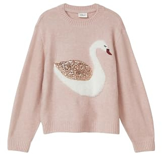 s.Oliver Weicher Strickpullover mit Pailletten