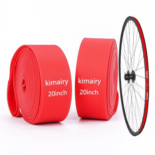 kimairy 2 Pack Fahrrad Felgenschutzstreifen, Schutz für Innenschläuche (Mountain Bike Rim, 2Park 20inch)