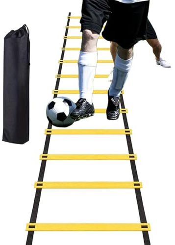 Speed Ladder,19.6ft Workout Ladder Agility with Carry Bag | Speed Training Equipment for Football Basketball Baseball Tennis