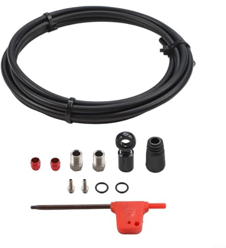 2000mm Replacement Brake Hose with Olive Insert Set for SRAM Flat Mount Disc Brake Caliper and Lever Setup