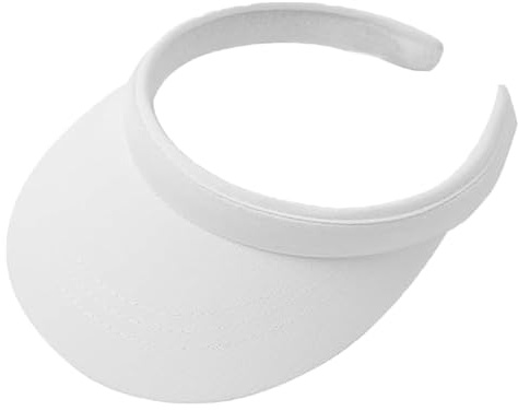 Carnavalife Visera Sol Deportiva protección UV, Banda Absorbente Sudor, Cinta Rizo, diseño Abierto Mujer/Hombre Golf Tenis Running Senderismo, Playa Ciclismo