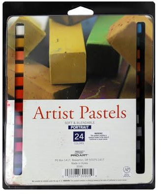 Pro Art Square Artist Pastel Set, 24 Portrait Colors