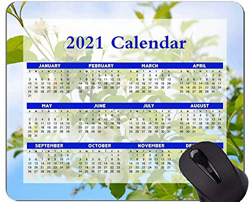 2021 Kalender Mauspad mit Feiertagen, Sky Nature Green Mauspads