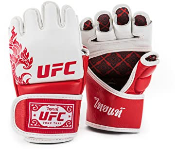 UFC True Thai MMA Grappling Handschuhe (S, Weiß)
