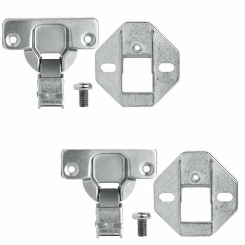 Integrated Washing Machine Door Decor Cupboard Fitting Kit Hinges To Fit Beko WIR725451 Pair of 2